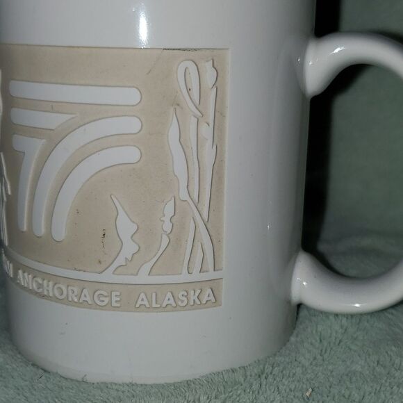 Marianne Wieland 1991 Flying Duck  KAKM Anchorage Alaska  Etched Mug 10 oz. - Picture 6 of 7